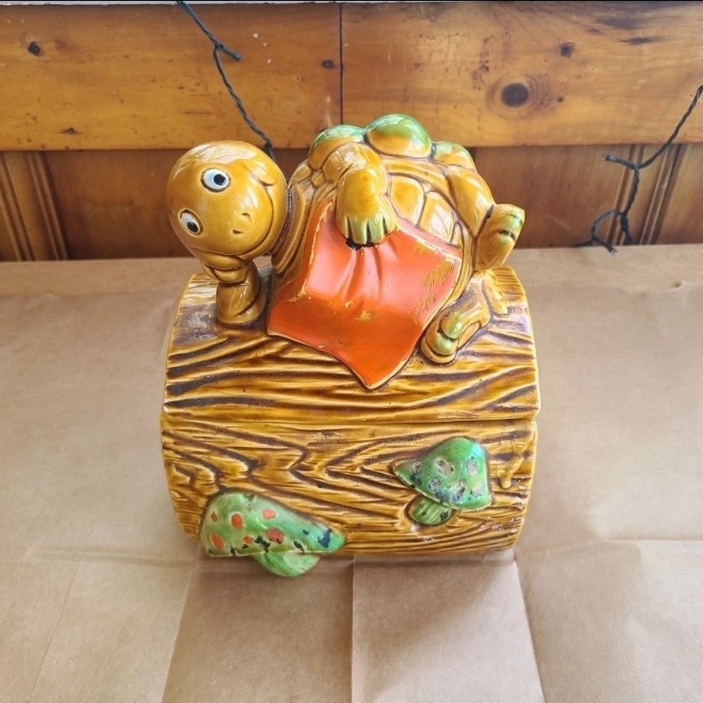 Vintage Turtle Ceramic Figurine